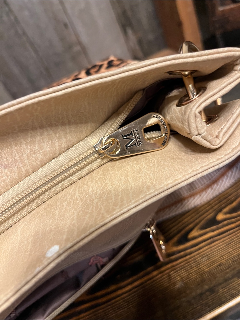 Montana West Leather Leopard Panel Crossbody - Picture 8 of 15